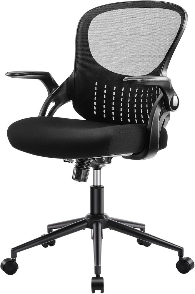 Office Computer Gaming Desk Chair, Ergonomic Mid-Back Mesh Rolling Work Swivel C