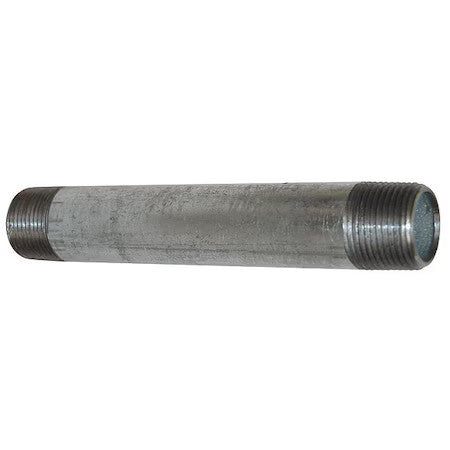 Zoro Select 570-120 3" Mnpt X 12" Tbe Galvanized Steel Pipe Nipple Sch 40