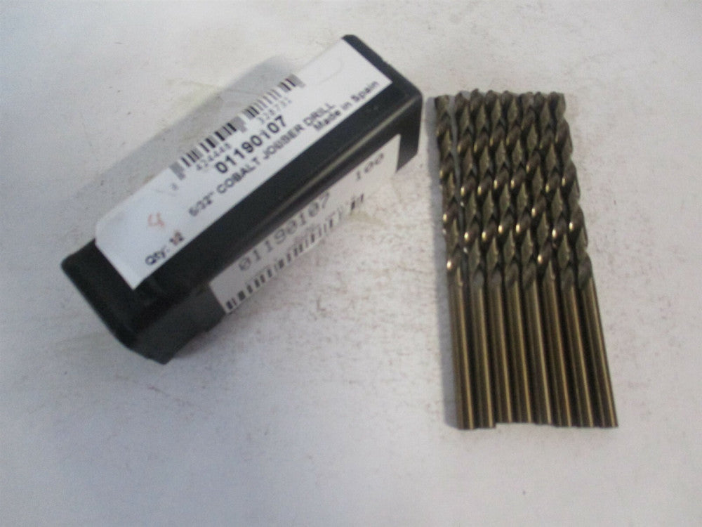 (01190107) 5/32" x 3-1/8" OAL 135° Cobalt RH Jobber Drill - Pack of 8