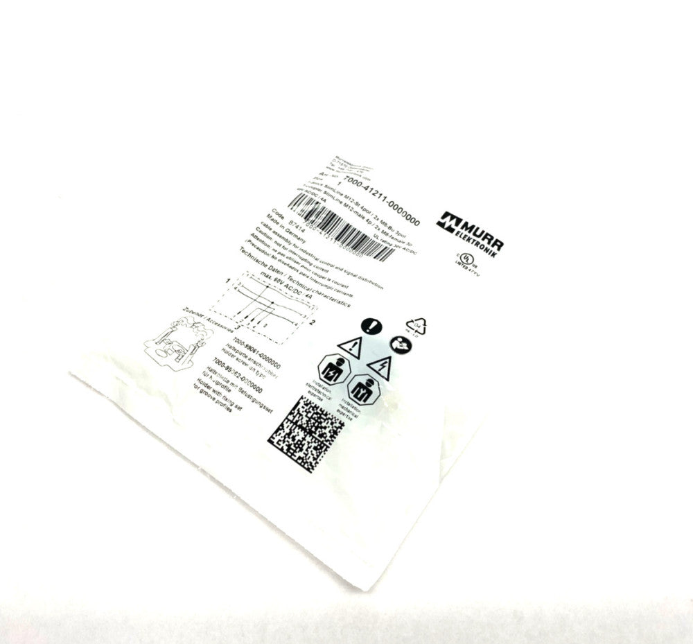 Murrelektronik 7000-41211-0000000 SlimLine T-Coupler M12 Male / 2x M8 3-Pol