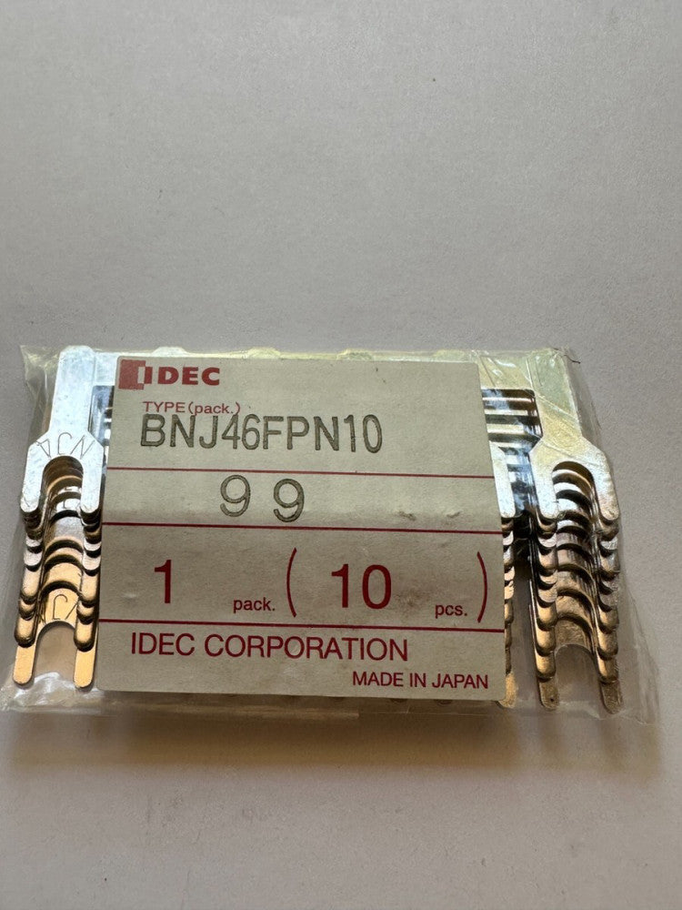 IDEC BNJ46FPN10 Jumper Fork 6 Pole 20A Bag of 10pcs - New Fast Ship