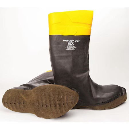 Isa Szbf402x Overshoes, Composite Toe, Rubber, 12 In Height, Slip On Closure,
