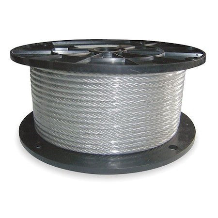 Dayton 2Tac6 Cable,1/4 In,L 250 Ft,Wll 1220 Lb