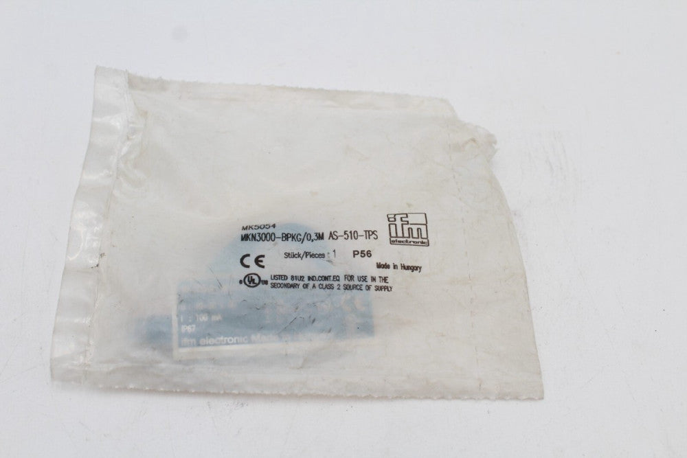 IFM MKN3000-BPKG/0,3M AS-510-TPS Sensor MK5054