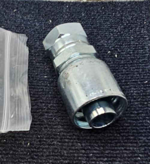 Parker 1GU43-16-16 Crimp Style Straight Hydraulic Hose Fitting 43 Series