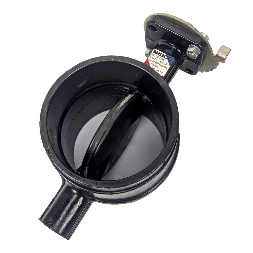 Nibco GD-4765 5" Grooved End Butterfly Valve NO HANDLE - EPDM Disc - Iron