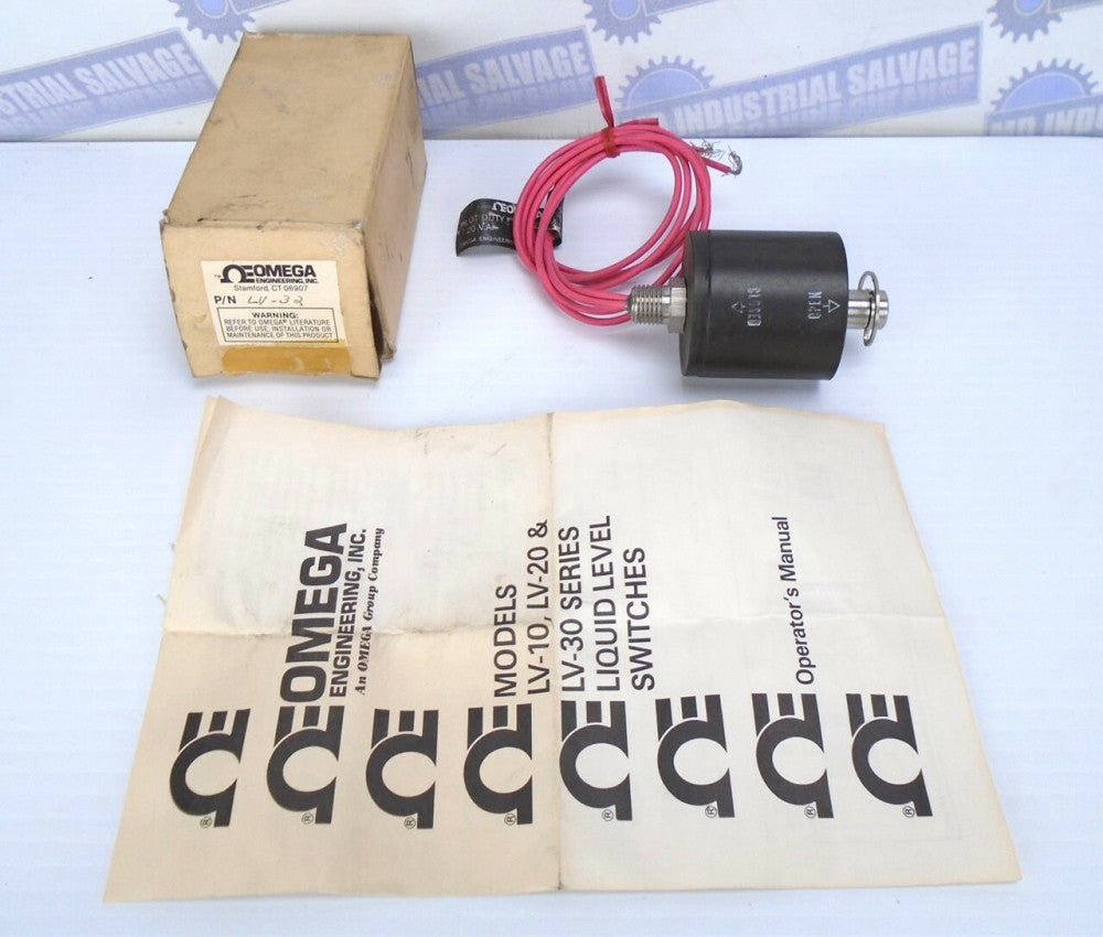 OMEGA ENGINEERING - LV-32 VERTICAL LEVEL SWITCH - SS, 50-240 VAC, 20VA -(NEW) 