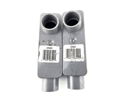 2pcs NOS Carlon E986E 3/4" Access Type LB PVC Conduit Access Fittings