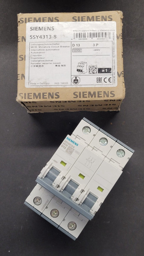New Siemens 5SY4313-8 Miniature Circuit Breaker
