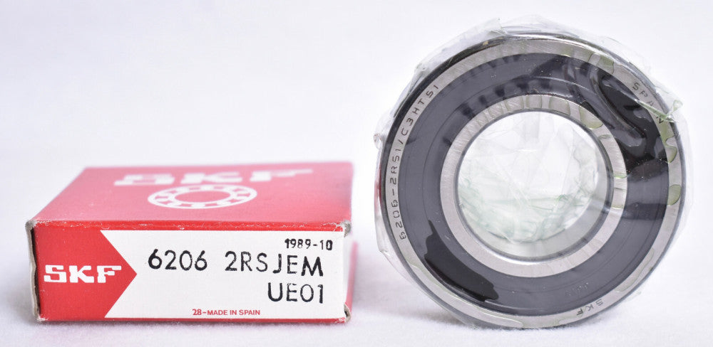 SKF Double Rubber Sealed Ball Bearing  6206-2RSJEM
