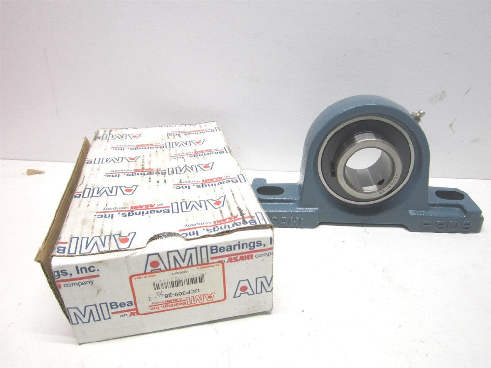 AMI UCP309-28 1-3/4" Cast Iron Heavy Duty Set Screw Locking Pillow Block Bearing
