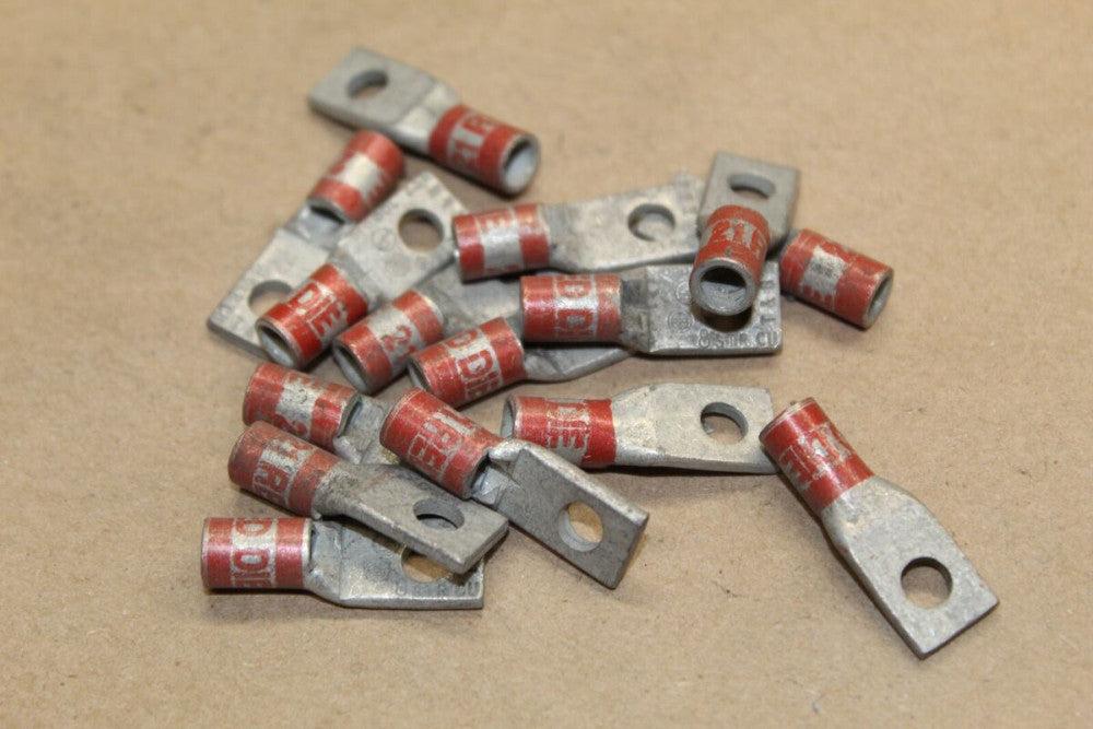 NOS Lot of 15 Thomas & Betts Red Die 21 Crimp Terminal Connectors 8-6 SOL 23N