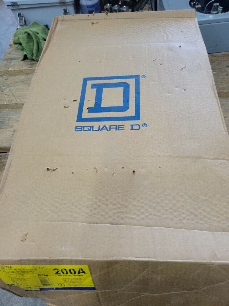 NOS Square D 200 Amp Disconnect DU324 200 Amp 240 V Type 1