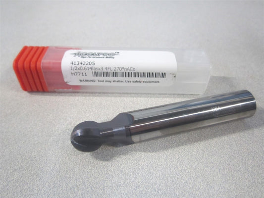 (41342205) 1/2" x 0.1870" x 1/2" x 3" Solid Carbide 4Fl Undercutting End Mill