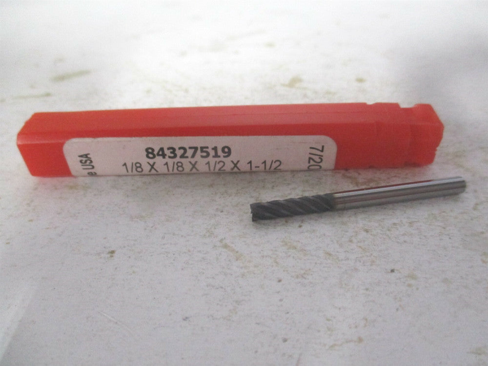 (541250C11) 1/8" x 1/2" x 1/8" x 1-1/2" OAL Solid Carbide 5Fl Square End Mill 