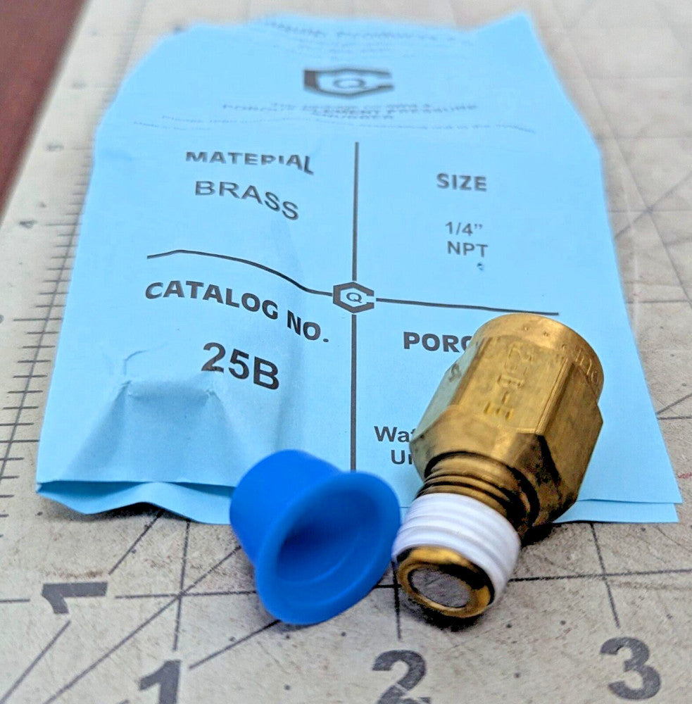1/4 NPT 10,000 PSI Pressure Gauge Snubber Filter Dampner Inline Filter [C3S2]