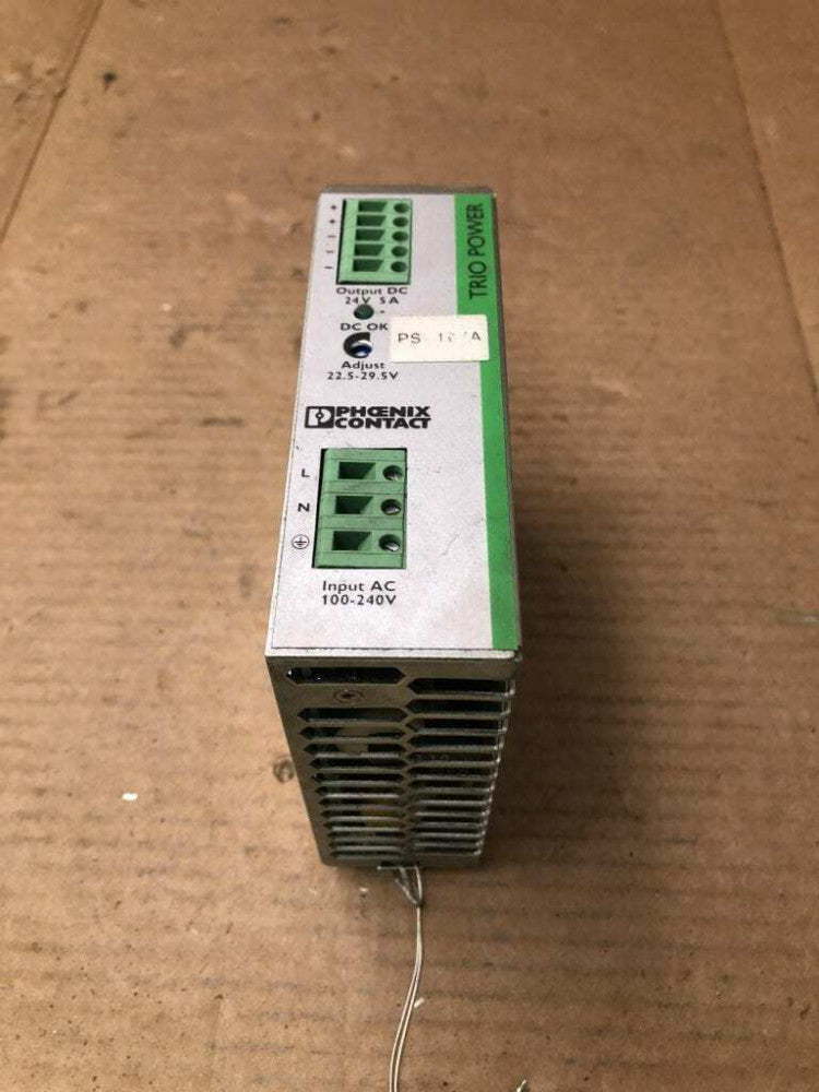 Phoenix Contact TRIO-PS/1AC/24DC/5 DIN Power Supply 100-240VAC 24VDC