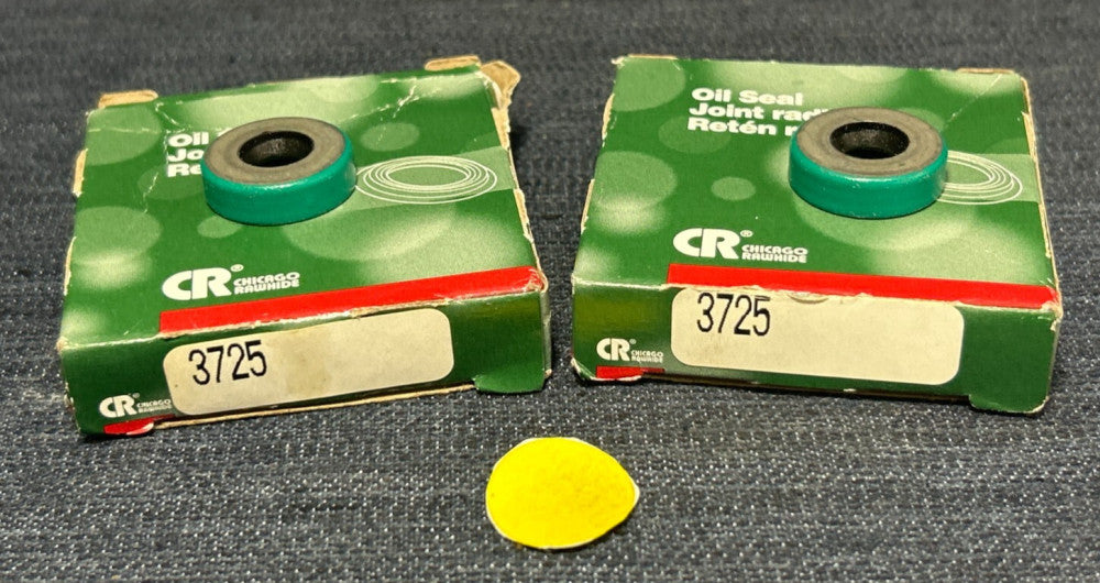 CR OIL SEAL  PART NO 3725  OD .875" ID .375" WIDTH .250"  LOT OF 2