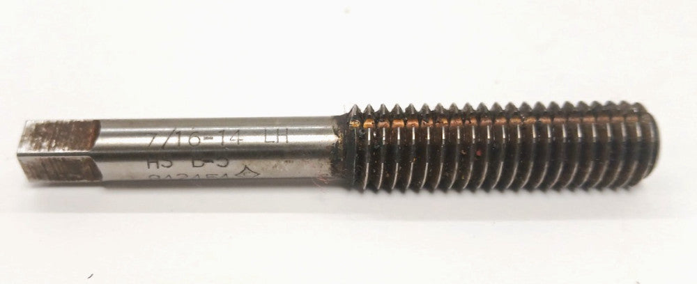 CLEVELAND FORMING THREAD TAP 7/16-14 LH HS B5 FLUTELESS OAL 3-1/8" BOTTOMING