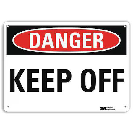 Lyle U3-1715-Ra_10X7 Danger Sign,4 Hole Mount,10In W X 7In H, U3-1715-Ra_10X7