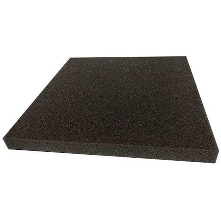 Zoro Select Zusa-Pu-126 Foam Sheet, Open Cell, 24 In W, 24 In L, 4 In Thick,
