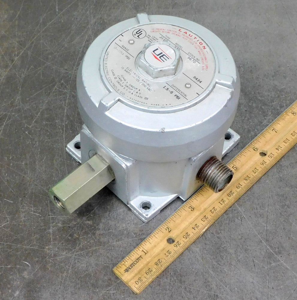 United Electric - J110-270 Pressure Switch 0-200 PSI 250V AC 15 A 1/4 in. NPT