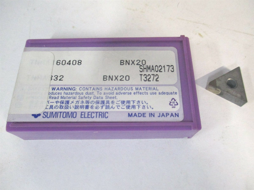 Sumitomo (1658101) TNMA 60408 BNX20 Carbide Turning Insert 