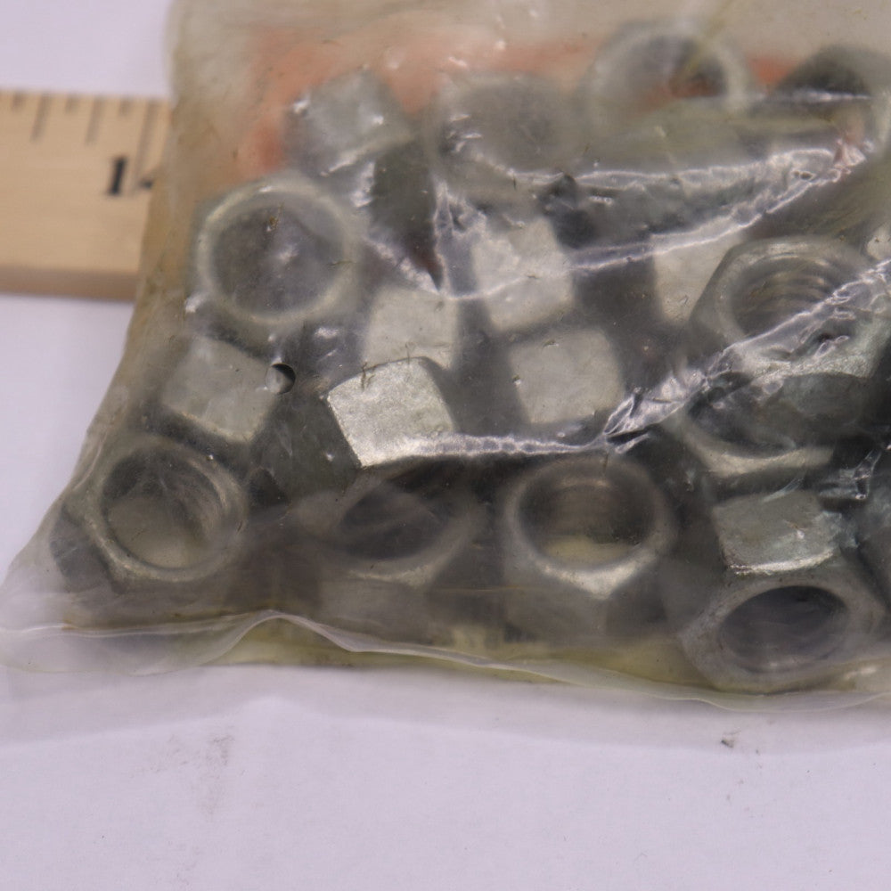 (25-Pk) Everbilt Hex Nut Galvanized 13tpi 1/2 154476