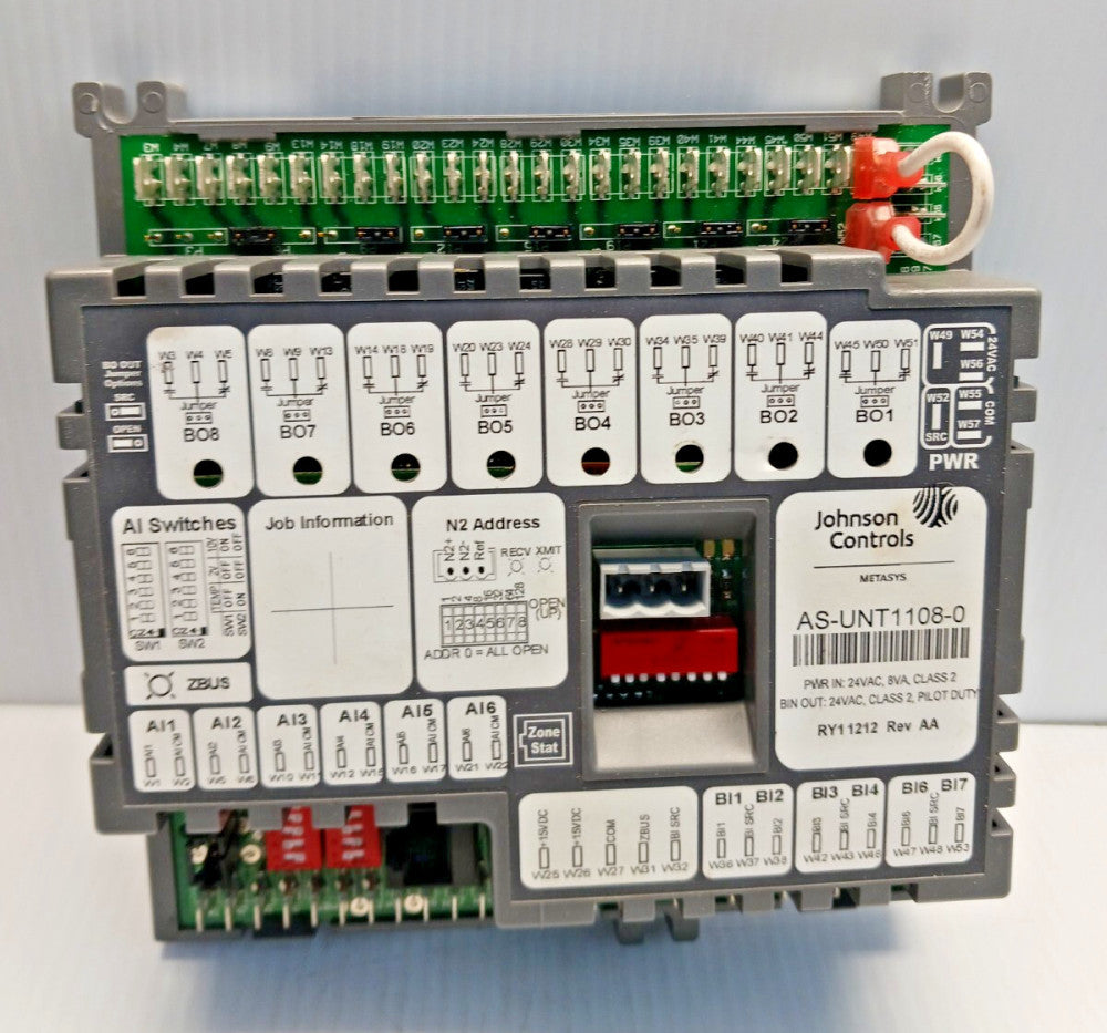 JOHNSON CONTROLS METASYS AS-UNT1108-0 CONTROLLER REV AA