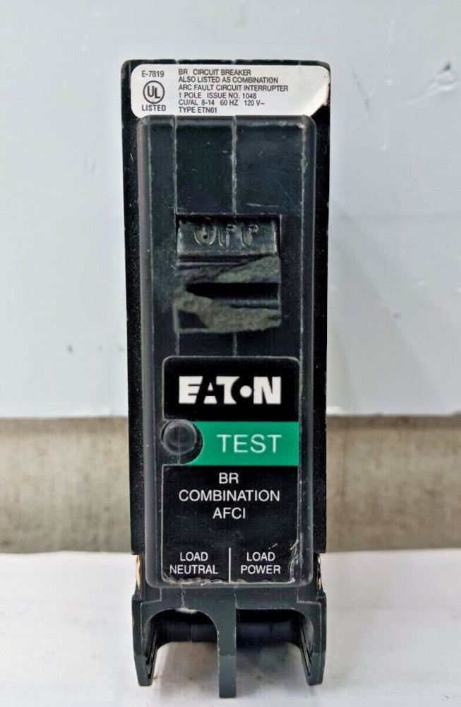 EATON 20 AMP CIRCUIT BREAKER 1 POLE 120 VAC BRP120AF