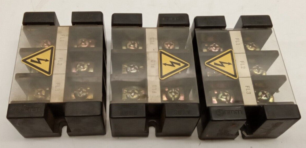 Fuji AYBS 063 Terminal Block 600V 22mm (Lot of 3)