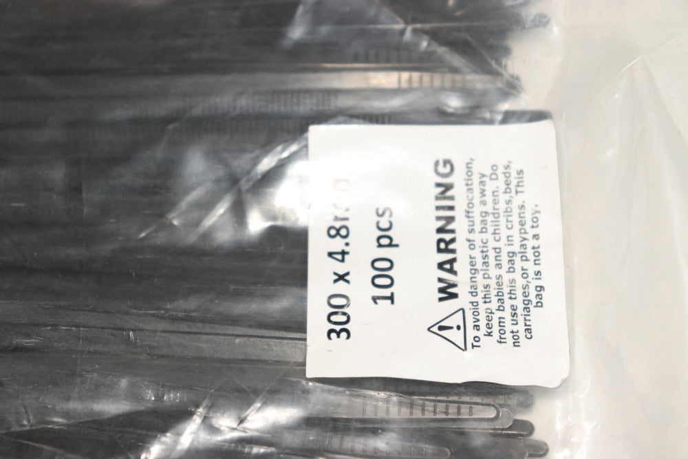 (100-Pk) Cable Ties 300 x 4.8mm AC36376