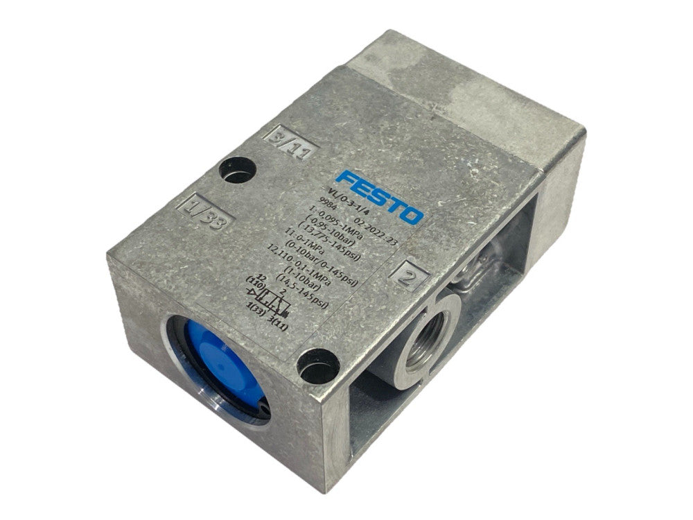 Festo VL/O-3-1/4 Pneumatic Valve 3/2-Way 1/4" Ports 9984