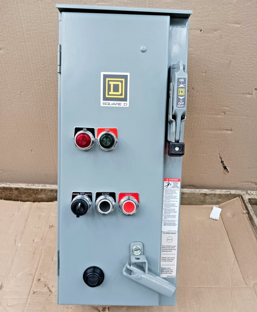 New Square D Size 0 Fusible Combination Motor Starter 8536SBO2H30S Nema 3r