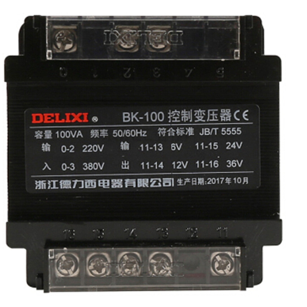 One Brand New DELIXI BK-100VA Copper Control Transformer 110V
