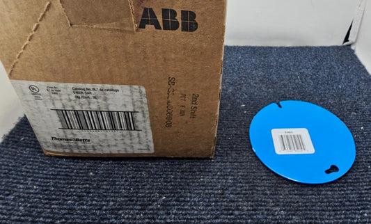 (35 PCS) Carlon E460R-CAR: 4" Diameter, Blue, Plastic, Blank, Ceiling Box Cover