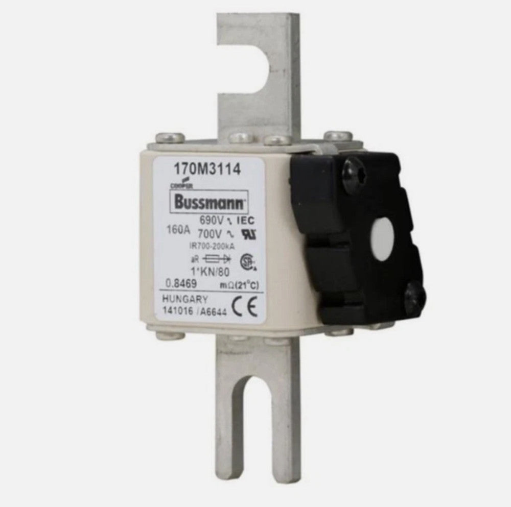 One Brand New BUSSMANN 170M3114 Fuse 160A 690V