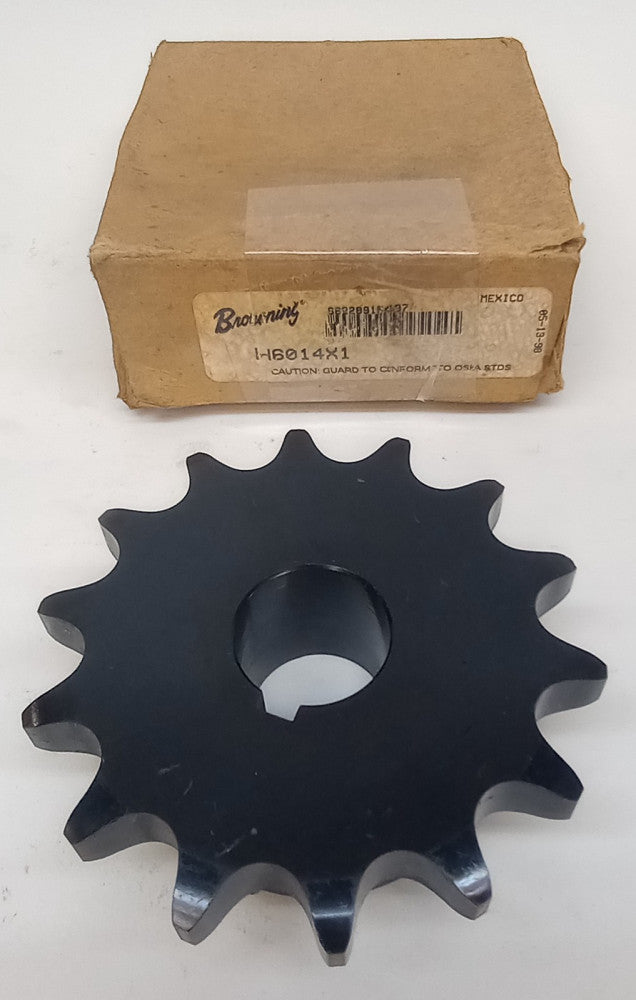 Browning H6014X1 Roller Chain Sprocket 14T 1" Bore
