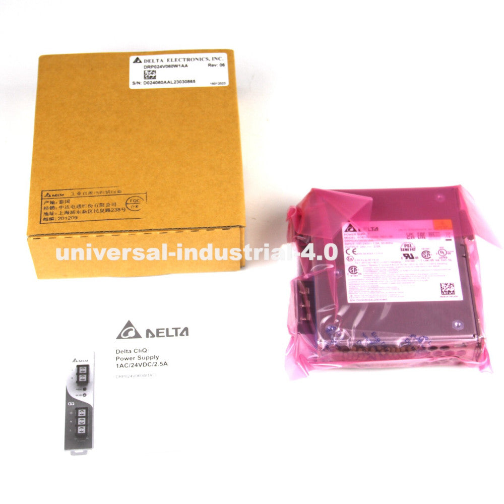 One Brand New DELTA DRP024V060W1AA Switching Power Supply 24V DC rail