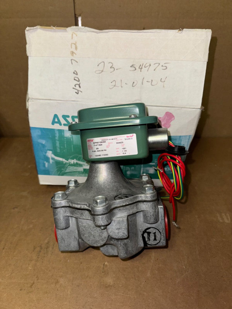 ASCO REDHAT WP8215B060 SOLENOID VALVE, 110/120-VAC, NEW-OPEN BOX! MAKE OFFER!