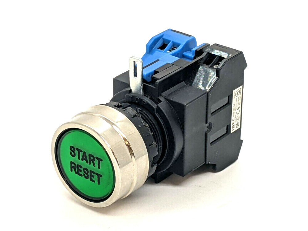 IDEC HW4L-M1F10QD-G-24V Momentary Green Flush Pushbutton Switch