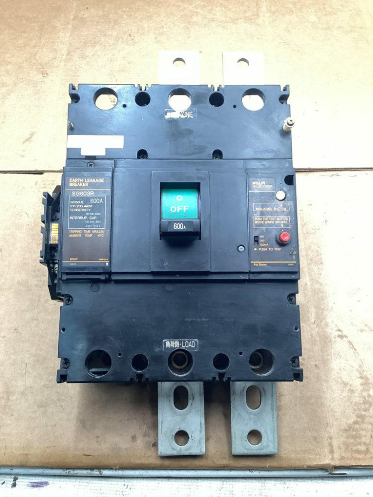 Fuji Electric 600A Earth Leakage Circuit Breaker SG603R; 100-200-440V
