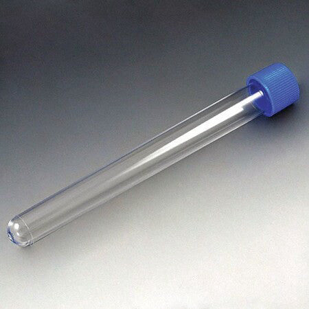 Globe Scientific 6160 Test Tube With Cap,20Ml,150Mm L,Ps,Pk500