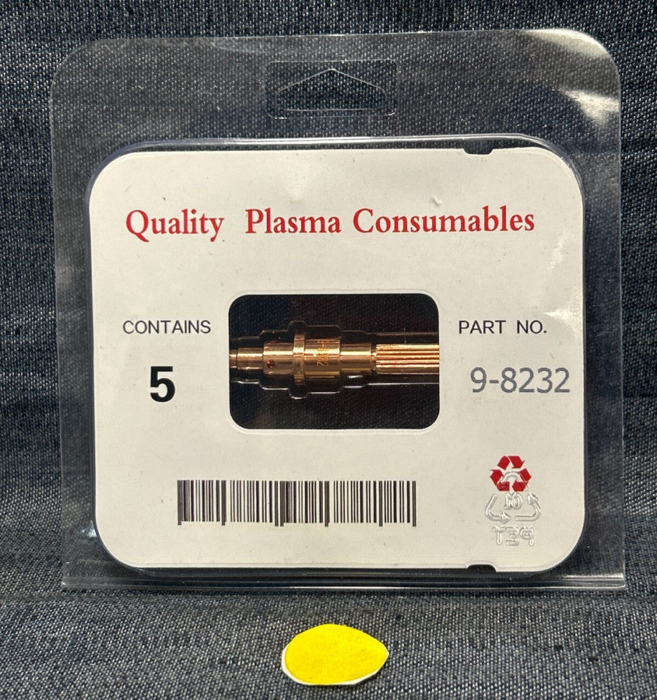 UNBRANDED QUALITY PLASMA CONSUMABLES ELECTRODE 9-8232  LOT OF 5