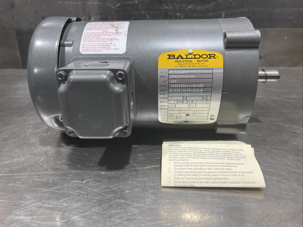 Baldor Motor 110/115/220/230 Volts,1425/1725 Rpm 56 Frame Single Phase P-012336
