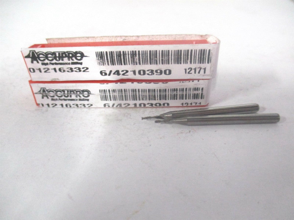 (12181224) 1mm x 4mm x 3mm x 38mm OAL 2Fl Carbide Square End Mill - Qty 2