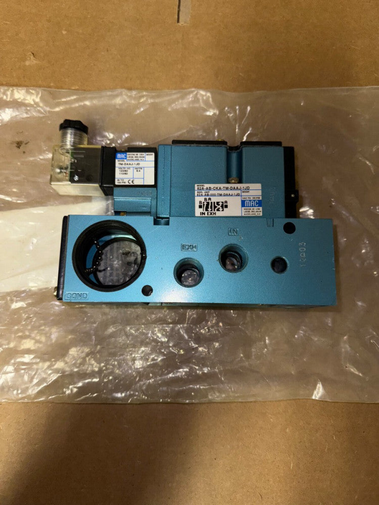 MAC 82A-AB-CKA-TM-DAAJ-1JD SOLENOID VALVE,110/120-VAC, NEW-NOT IN BOX!