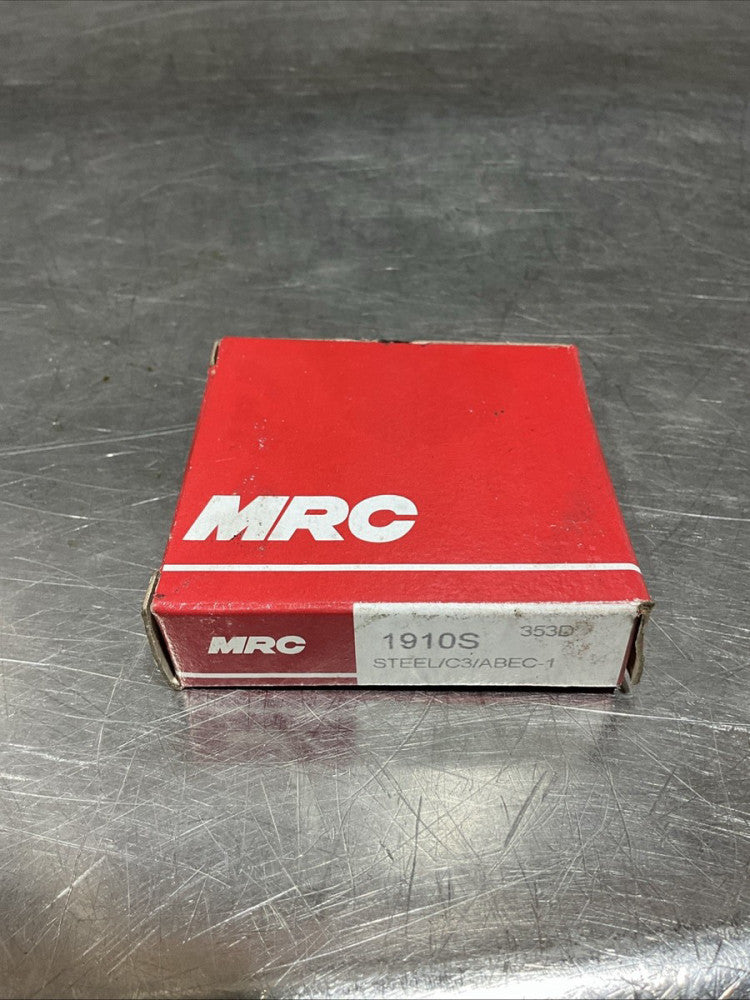 MRC 1910S Single Row Radial Steel Bearing, NOS