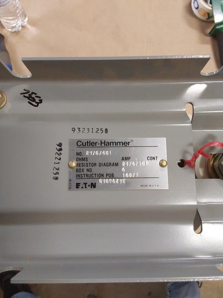 EATON Cutler-Hammer Series Resistor Box Model# 237674DI