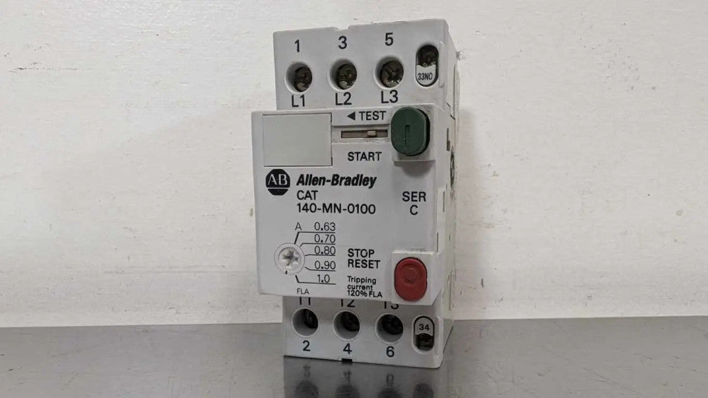 Allen-Bradley 140-MN-0100 140-A210 Manual Motor Starter Circuit Breaker Ser C 0.
